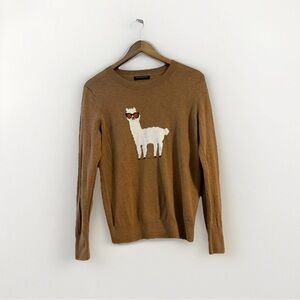 Banana Republic Sweater Womens Small Pullover Brown Llama Merino Wool Knit Small
